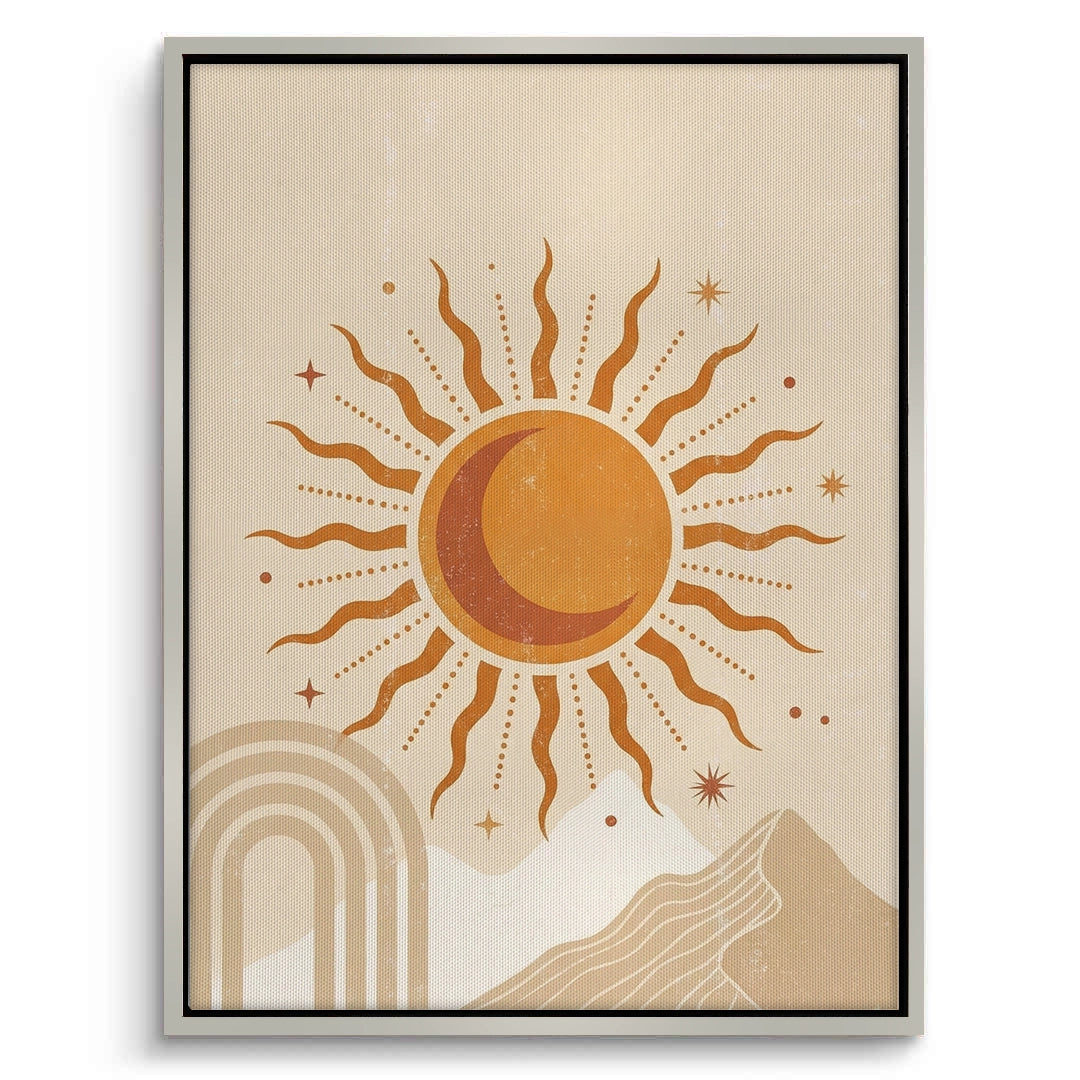 2Minimalist Celestial Sun & Arch - Canvas