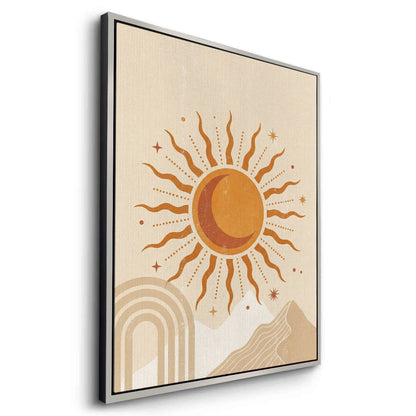 Minimalist Celestial Sun & Arch - Canvas