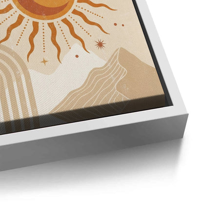 Minimalist Celestial Sun & Arch - Canvas