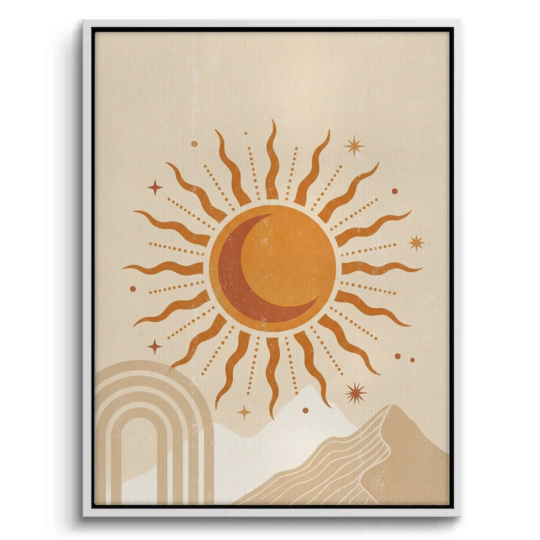 2Minimalist Celestial Sun & Arch - Canvas