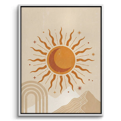 Minimalist Celestial Sun & Arch - Canvas