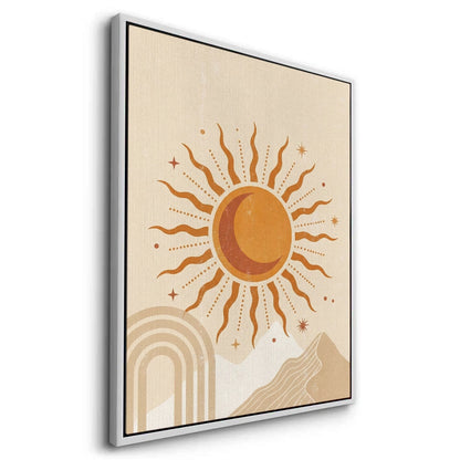 Minimalist Celestial Sun & Arch - Canvas