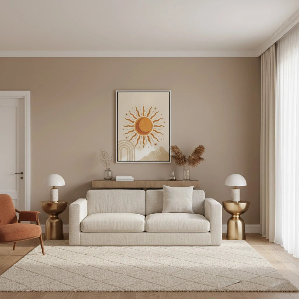 2Minimalist Celestial Sun & Arch - Canvas