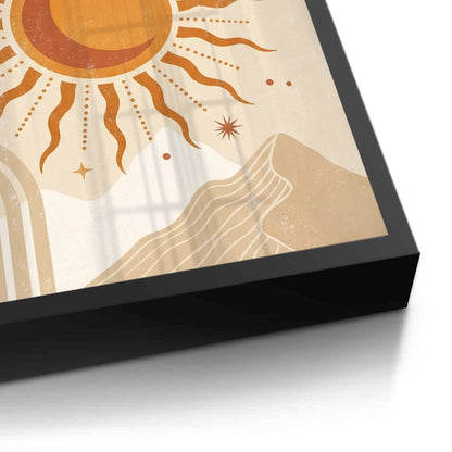 Minimalist Celestial Sun & Arch - Fine Art