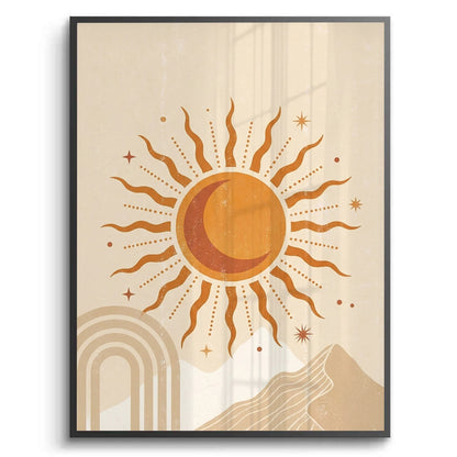 Minimalist Celestial Sun & Arch - Fine Art