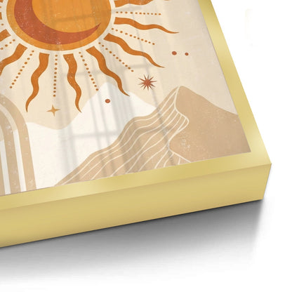 Minimalist Celestial Sun & Arch - Fine Art
