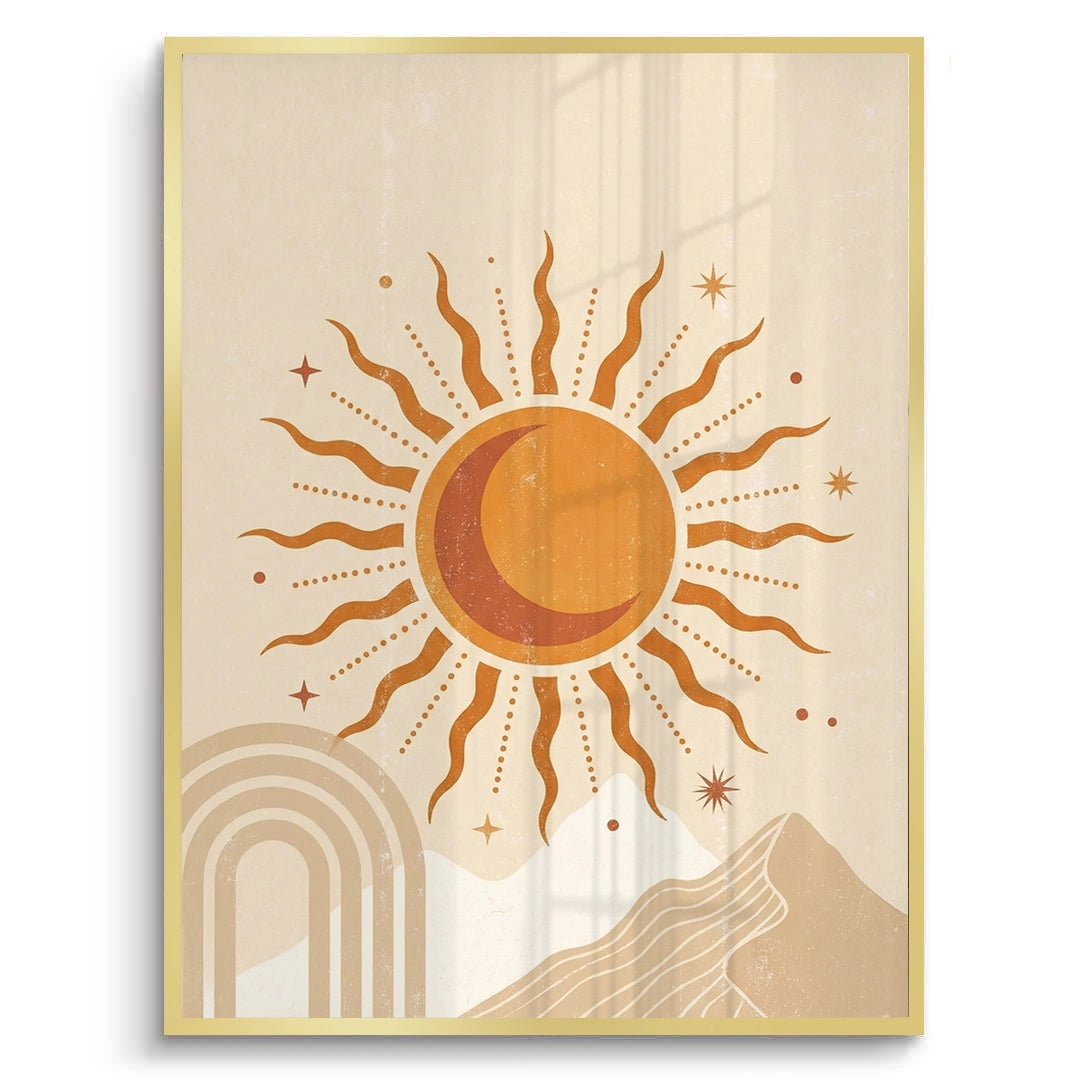 2Minimalist Celestial Sun & Arch - Fine Art