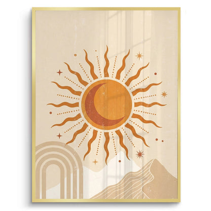 Minimalist Celestial Sun & Arch - Fine Art
