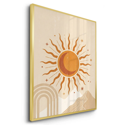 Minimalist Celestial Sun & Arch - Fine Art