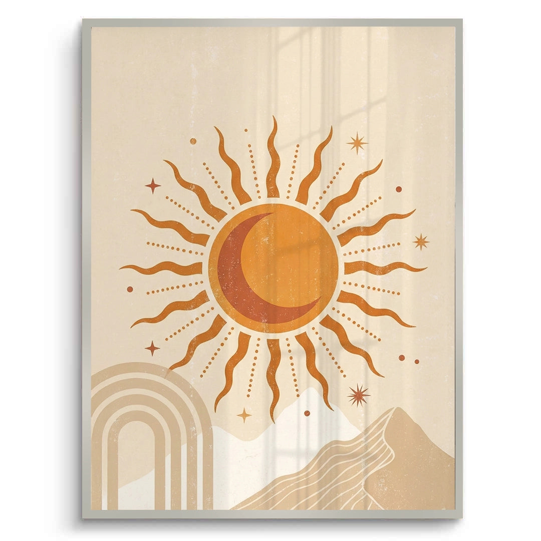 2Minimalist Celestial Sun & Arch - Fine Art