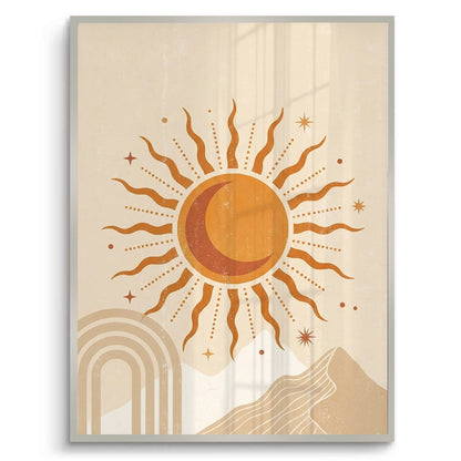 Minimalist Celestial Sun & Arch - Fine Art