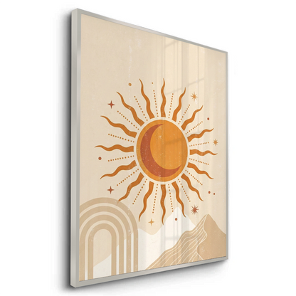 Minimalist Celestial Sun & Arch - Fine Art