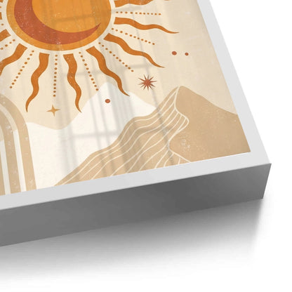 Minimalist Celestial Sun & Arch - Fine Art