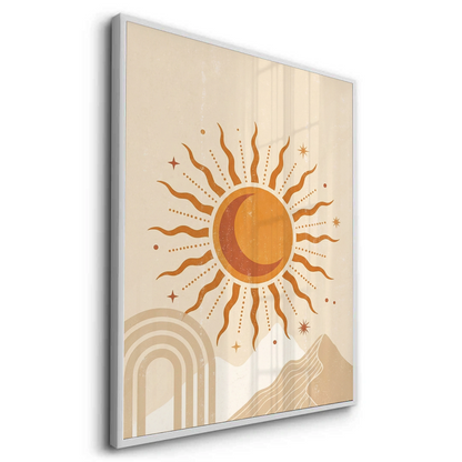 Minimalist Celestial Sun & Arch - Fine Art