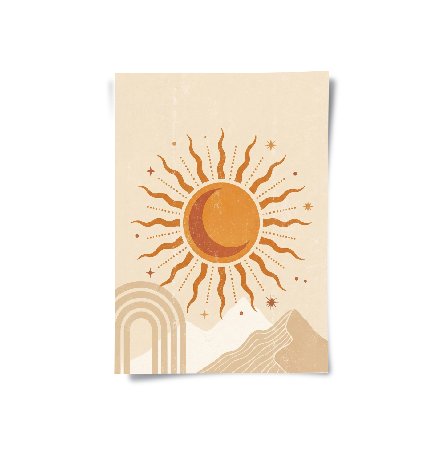 2Minimalist Celestial Sun & Arch - Poster