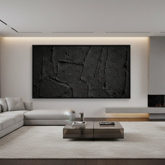 Minimalist Charcoal Stroke Painting #MCST220