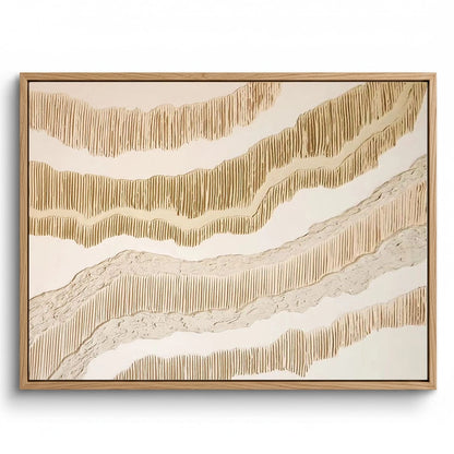 Minimalist Combed Earth Painting #MCEA440