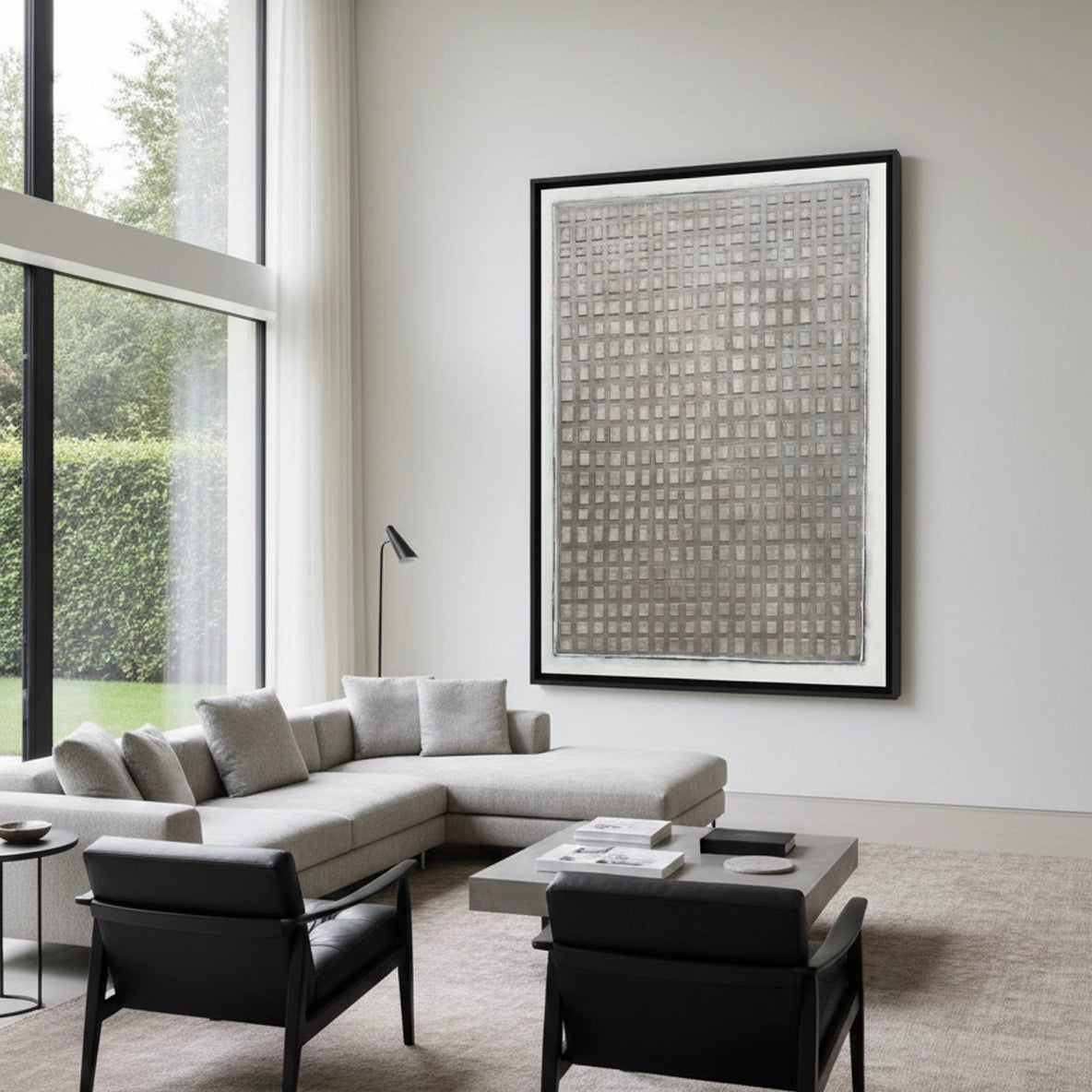 2Minimalist Concrete Pattern Painting #MCPA440