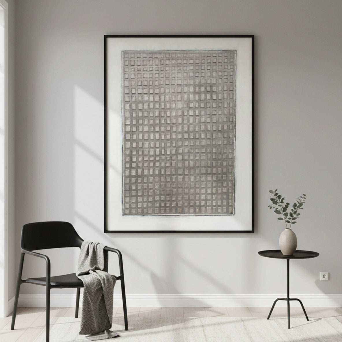 2Minimalist Concrete Pattern Painting #MCPA440