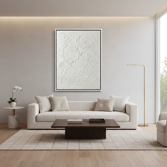 Minimalist Cream Garden Painting #MCGA440