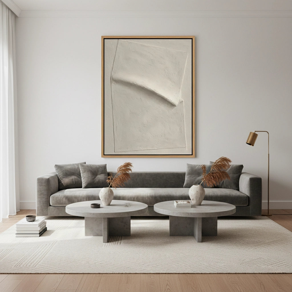 2Minimalist Cream Layer Painting #MCLA440