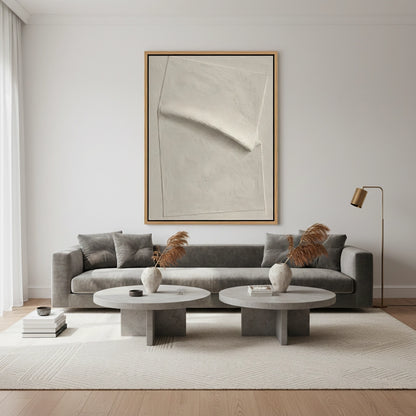 Minimalist Cream Layer Painting #MCLA440