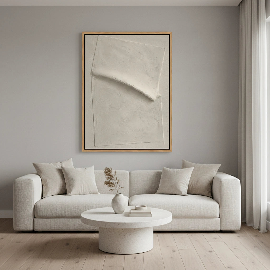 2Minimalist Cream Layer Painting #MCLA440