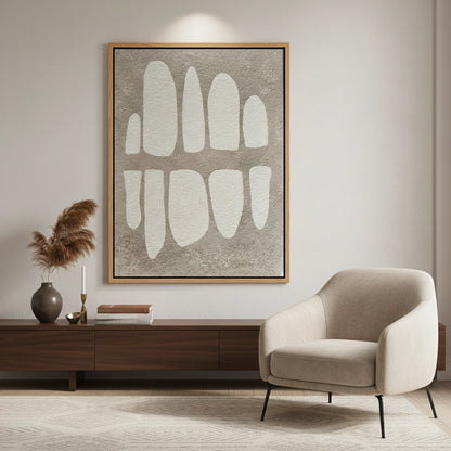 Minimalist Cream Pillar Painting #MCPI440