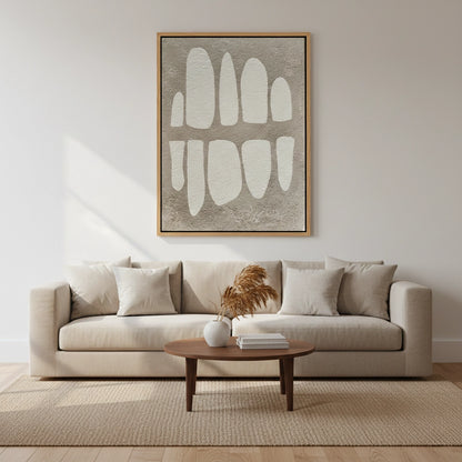 Minimalist Cream Pillar Painting #MCPI440