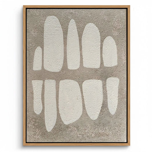Minimalist Cream Pillar Painting #MCPI440