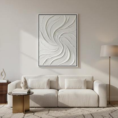 Minimalist Cream Wave Painting #MCWA440