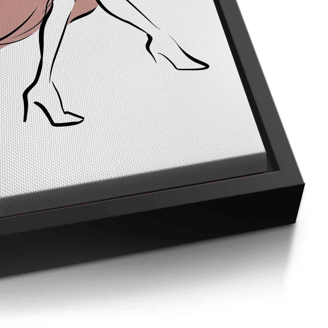 2Minimalist Dancing Woman - Canvas
