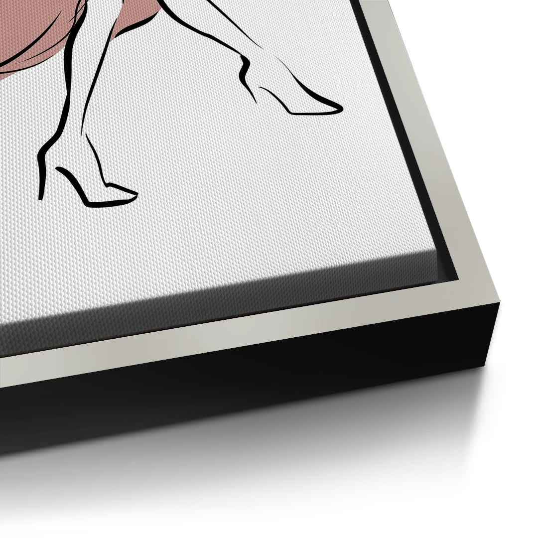 2Minimalist Dancing Woman - Canvas
