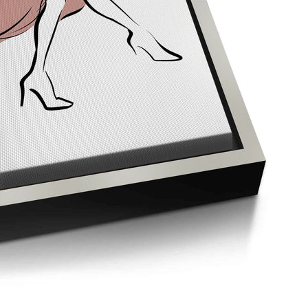 Minimalist Dancing Woman - Canvas