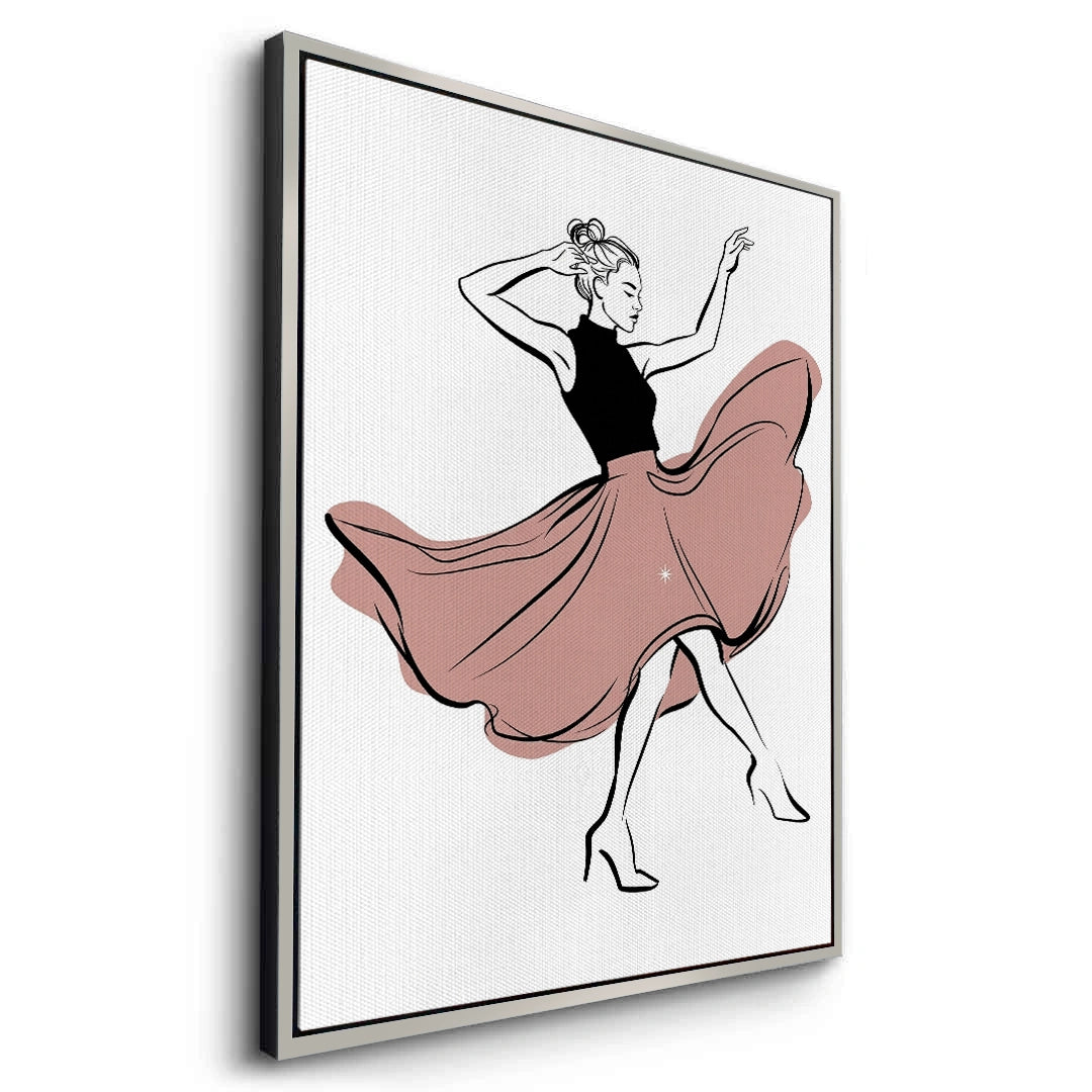 2Minimalist Dancing Woman - Canvas