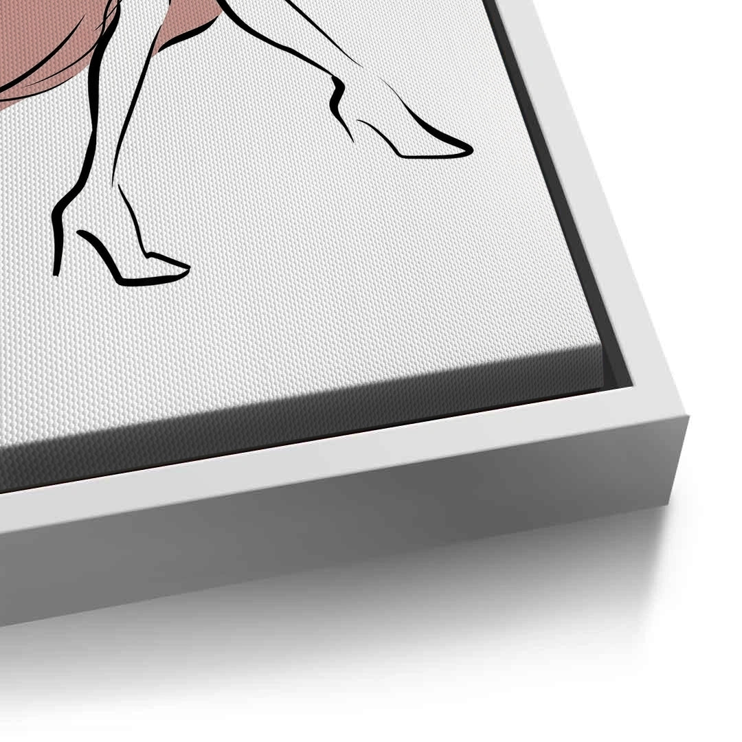 2Minimalist Dancing Woman - Canvas