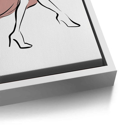 Minimalist Dancing Woman - Canvas