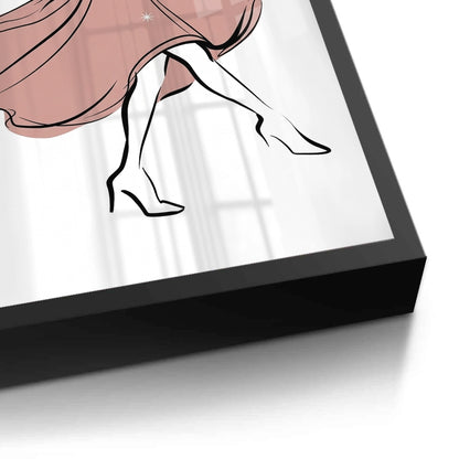 Minimalist Dancing Woman - Fine Art