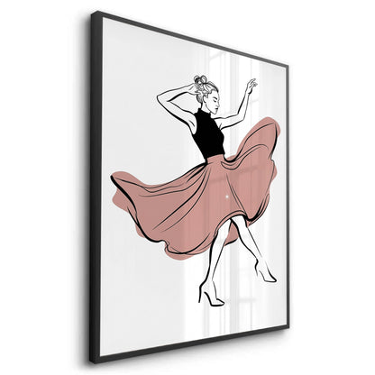 Minimalist Dancing Woman - Fine Art