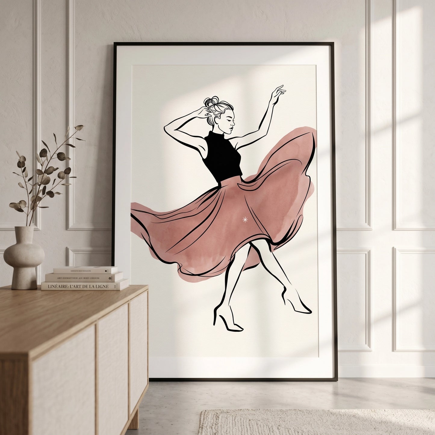 2Minimalist Dancing Woman - Fine Art