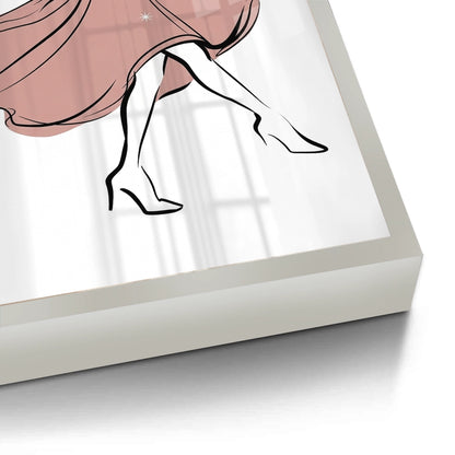 Minimalist Dancing Woman - Fine Art