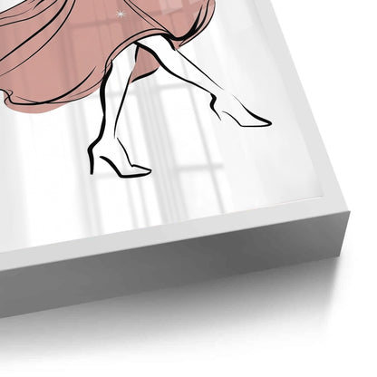 Minimalist Dancing Woman - Fine Art