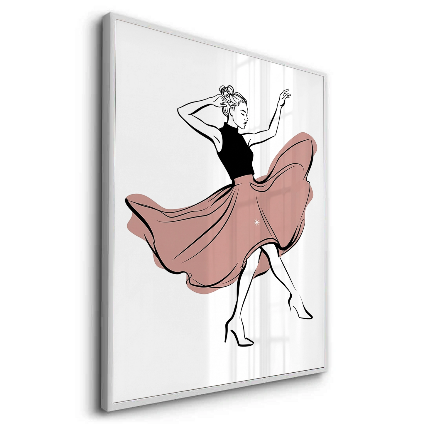 2Minimalist Dancing Woman - Fine Art
