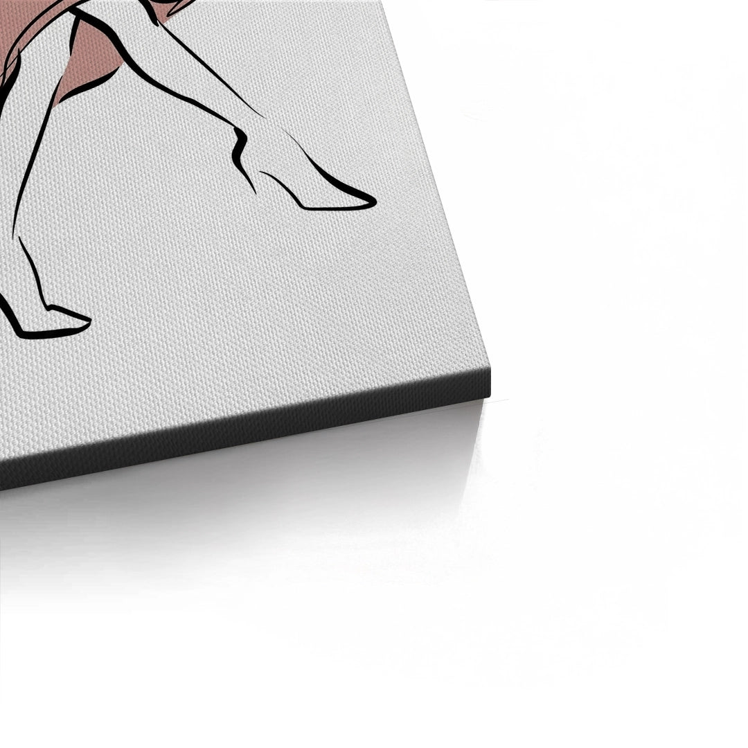 2Minimalist Dancing Woman - Canvas