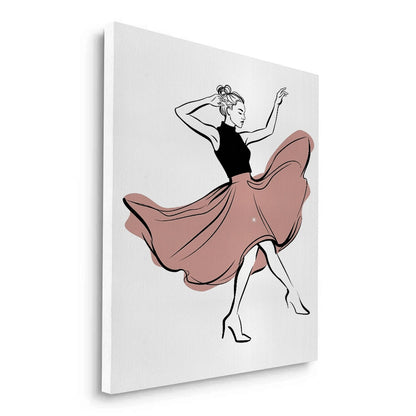 Minimalist Dancing Woman - Canvas