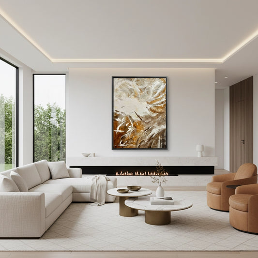 Minimalist Earthy Flow Painting #MEFL440