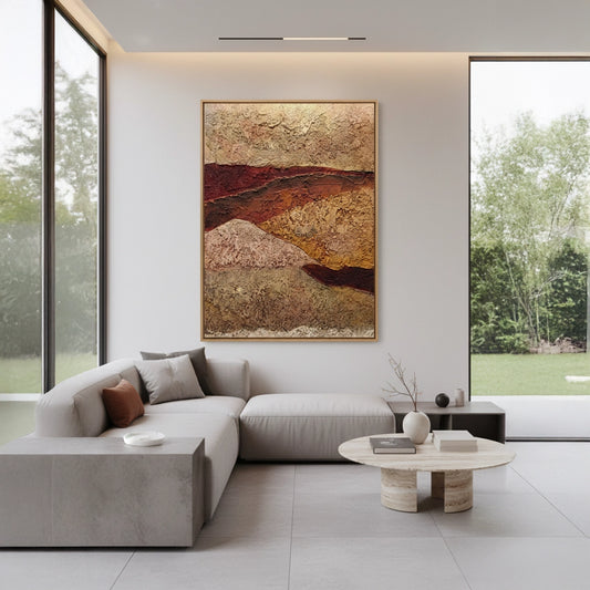 Minimalist Earthy Ridge Painting #MERI220