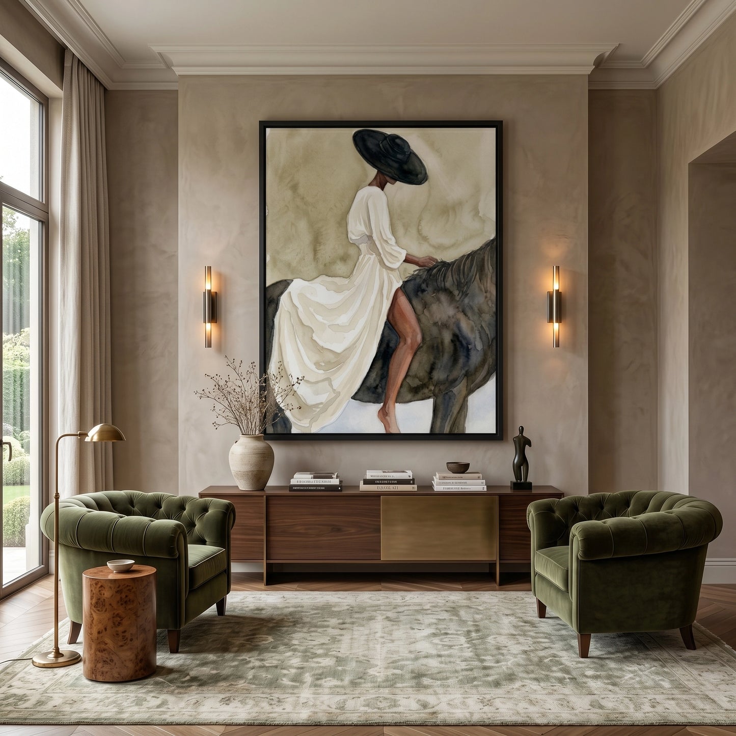 2Minimalist Equestrian - Canvas