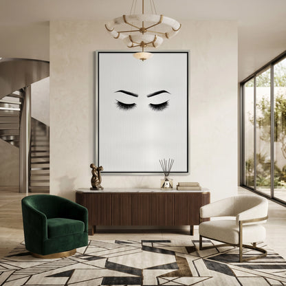 Minimalist Eyelashes - Canvas