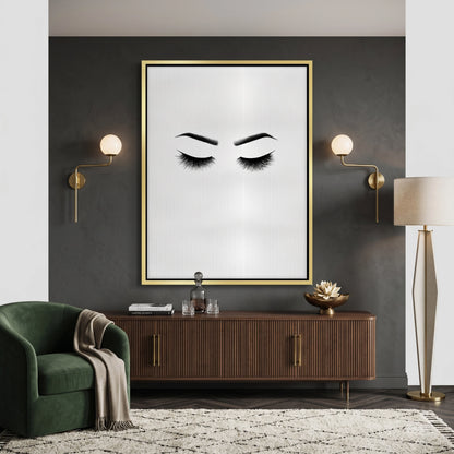 Minimalist Eyelashes - Canvas
